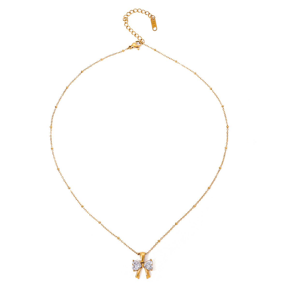 Collana con ciondolo a fiocco