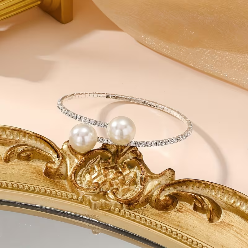Bracciale di lusso con perle
