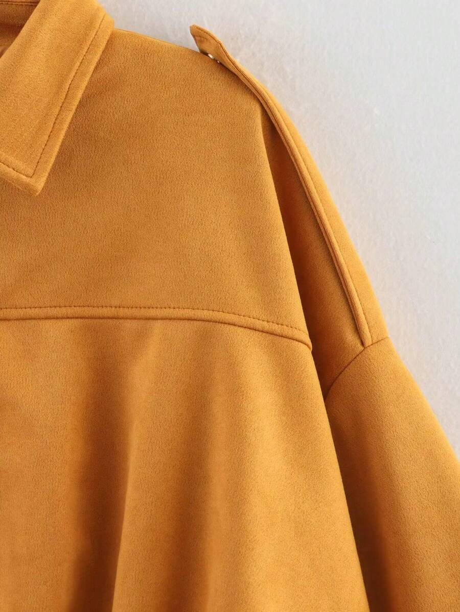 Isabella | Giacca in pelle scamosciata vintage