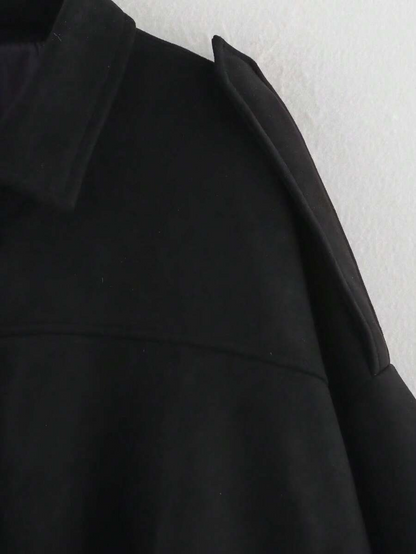 Isabella | Giacca in pelle scamosciata vintage