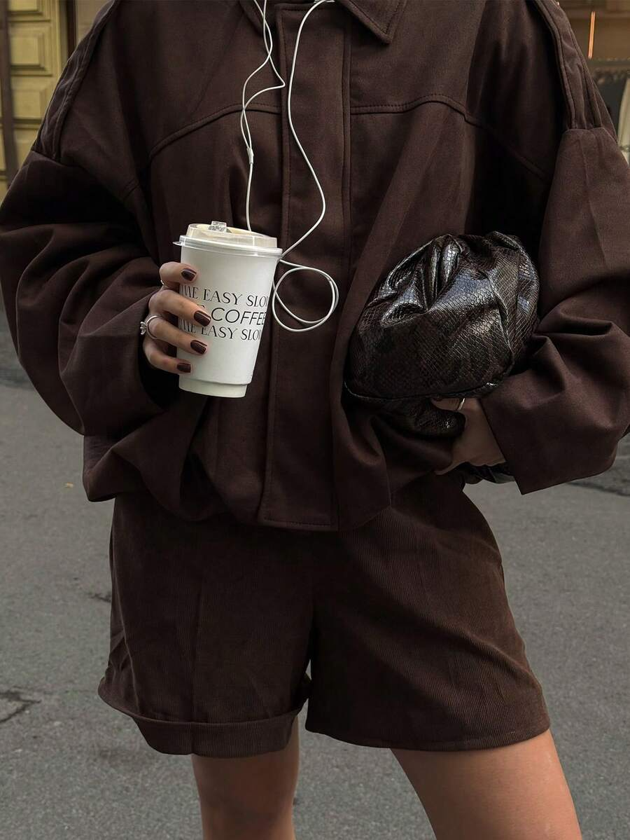 Isabella | Giacca in pelle scamosciata vintage