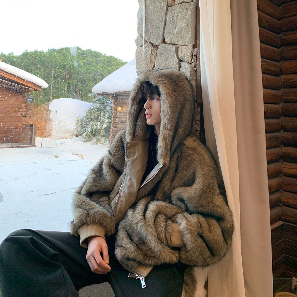 Cappotto termico imbottito in pelliccia