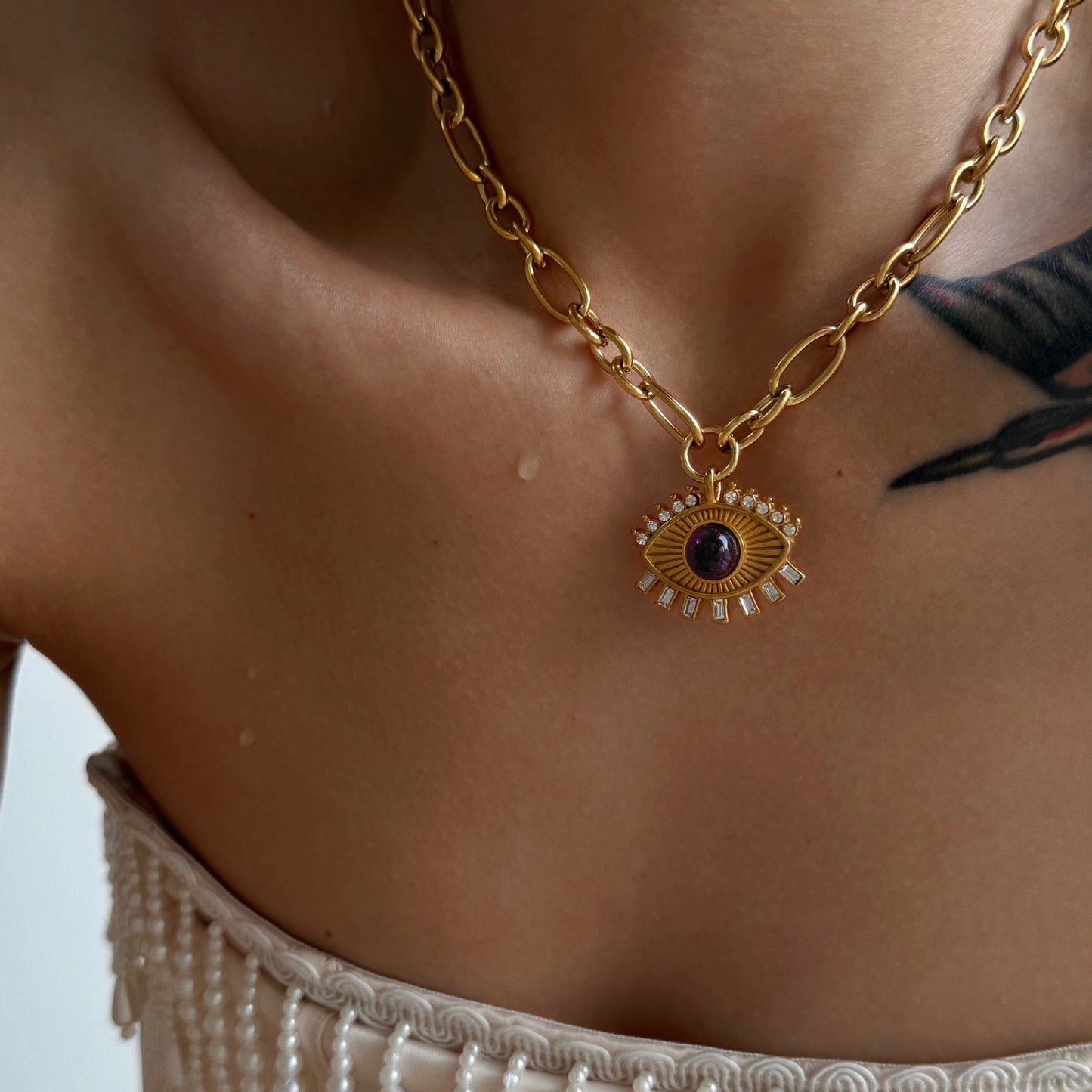 Collana dell'occhio fortunato