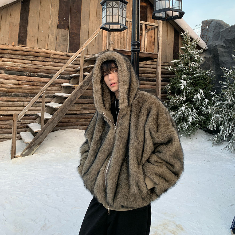 Cappotto termico imbottito in pelliccia