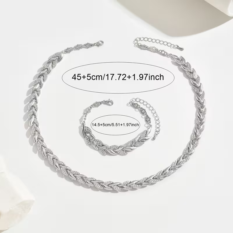 Elegante set di gioielli a coda di pesce