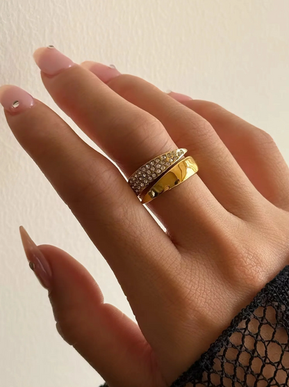 Zavina | Anello doppio aperto