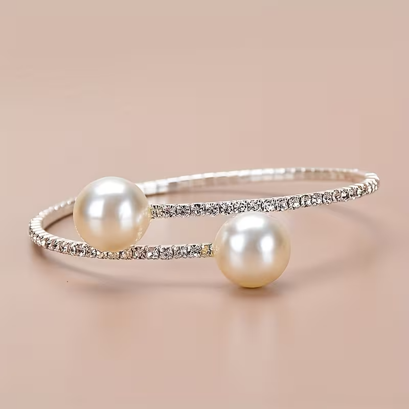 Bracciale di lusso con perle