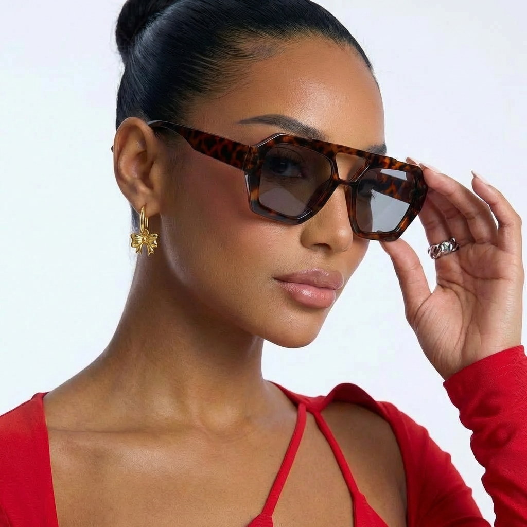 Occhiali da sole leopardati